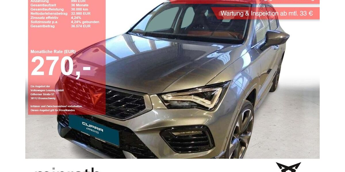 Cupra Ateca 20.196 km 31.980 &euro; Moers-Hülsdonk 47441
