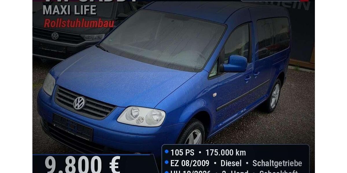 VW Caddy 175.000 km 9.800 &euro; Kempen 47906