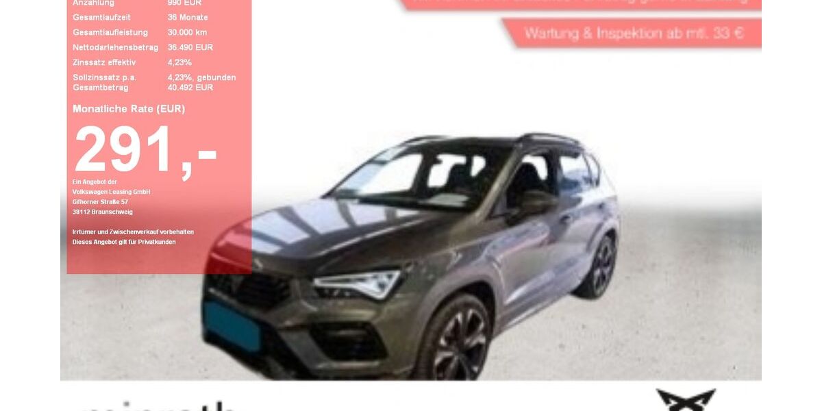 Cupra Ateca 29.925 km 35.990 &euro; Moers-Hülsdonk 47441